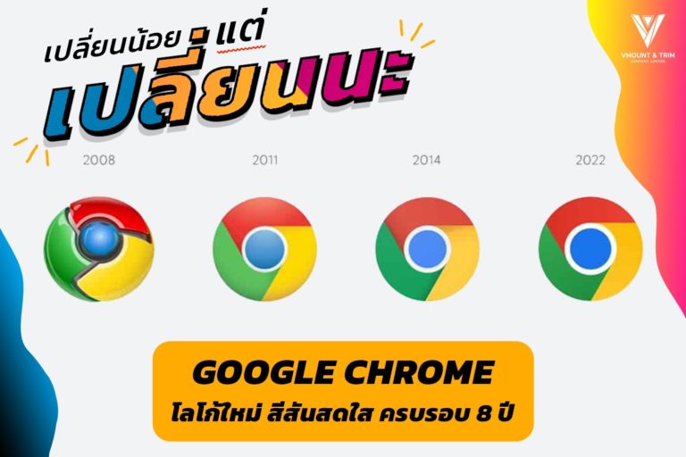 เปลี่ยนน้อยแต่เปลี่ยนนะ! Google Chrome โลโก้ใหม่ สีสันสดใส ครบรอบ 8 ปี