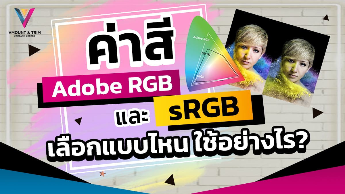 ค่าสี Adobe RGB และ sRGB เลือกแบบไหน ใช้อย่างไร? - V Mount and Trim